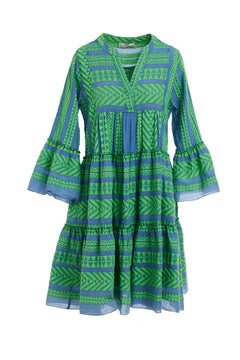 Ella Midi - Green/Blue