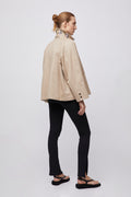 Cropped Trench Coat - Travertine