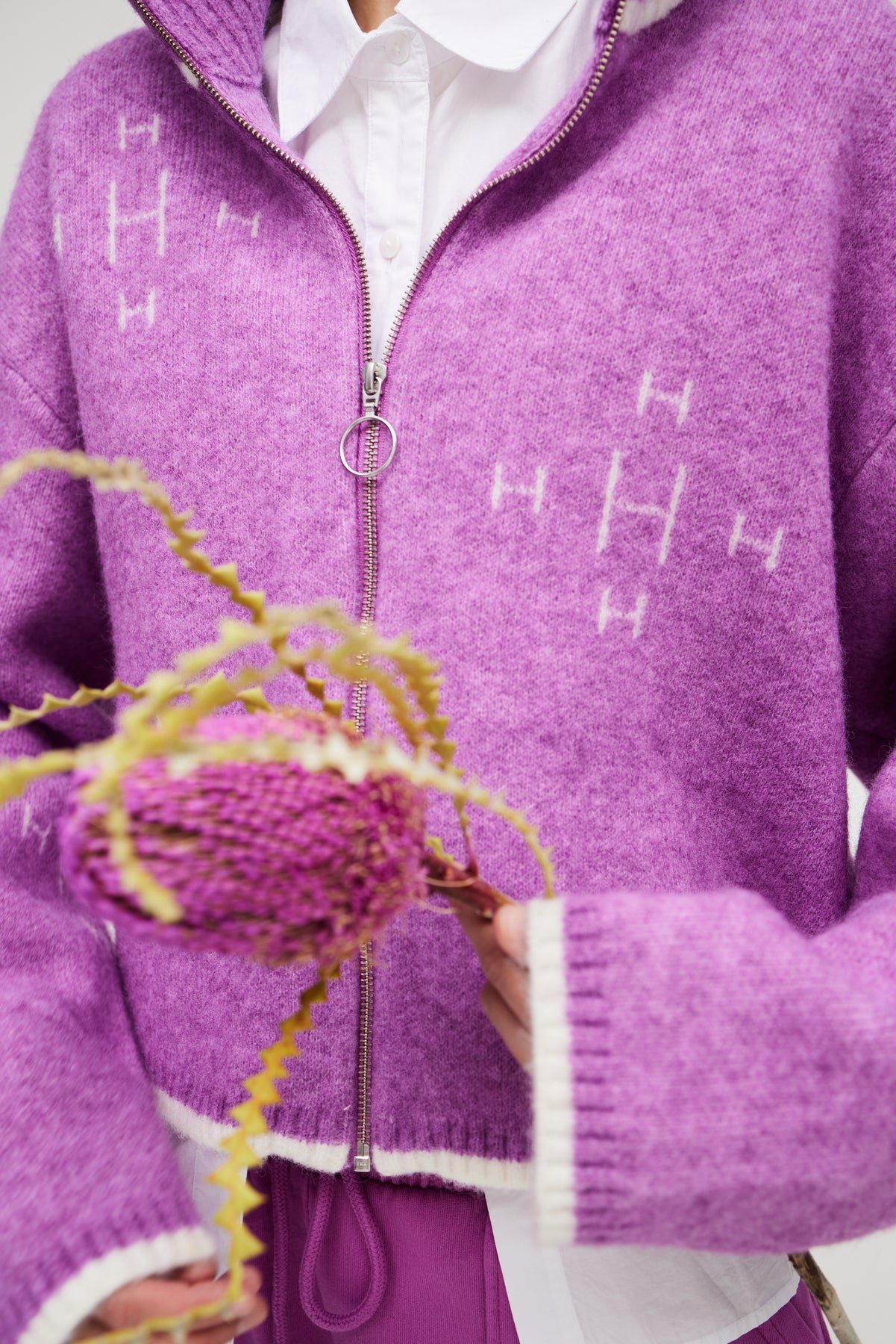 Zip Jacket - Radiant Orchid