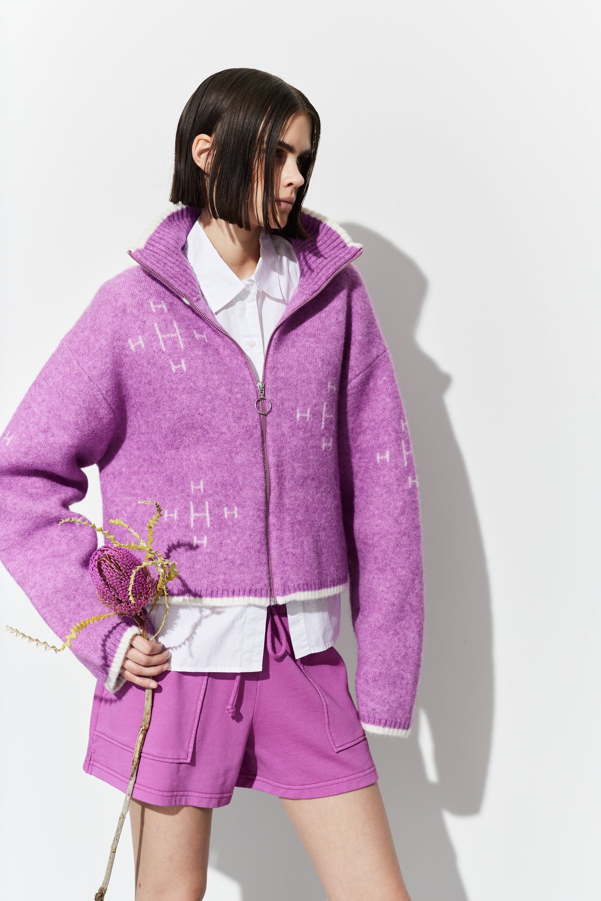 Zip Jacket - Radiant Orchid