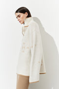 Zip Sweater - White