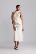 Bar Silk Skirt - Sand