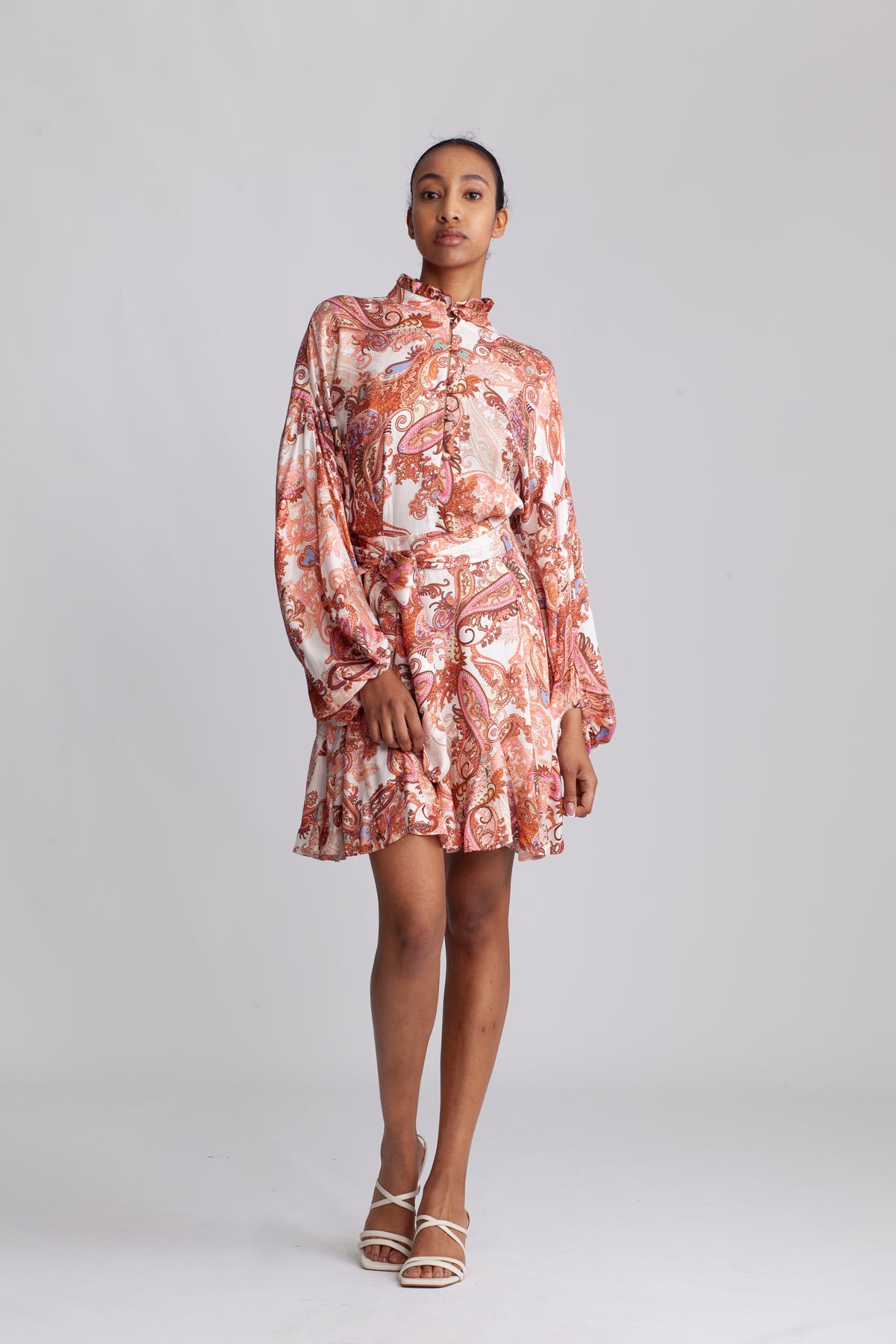 Aliah - Orange Paisley