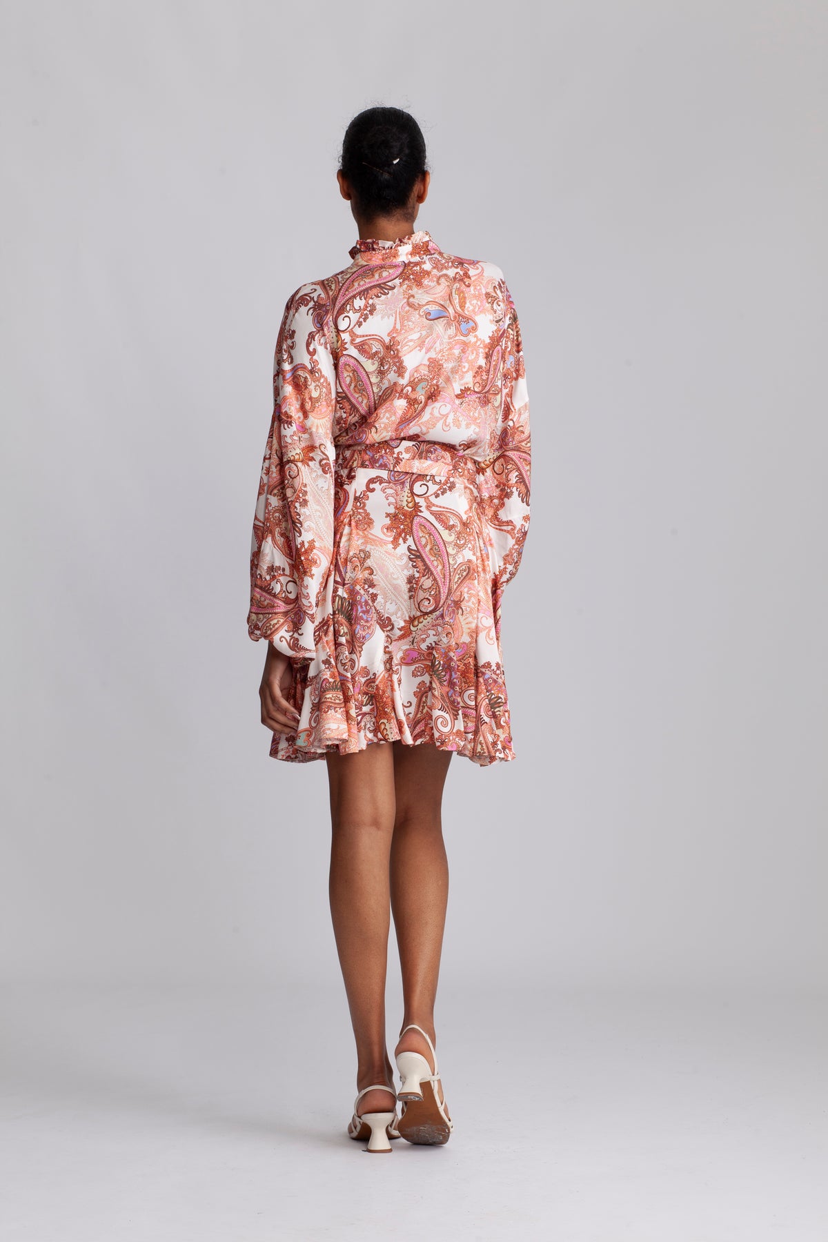 Aliah - Orange Paisley