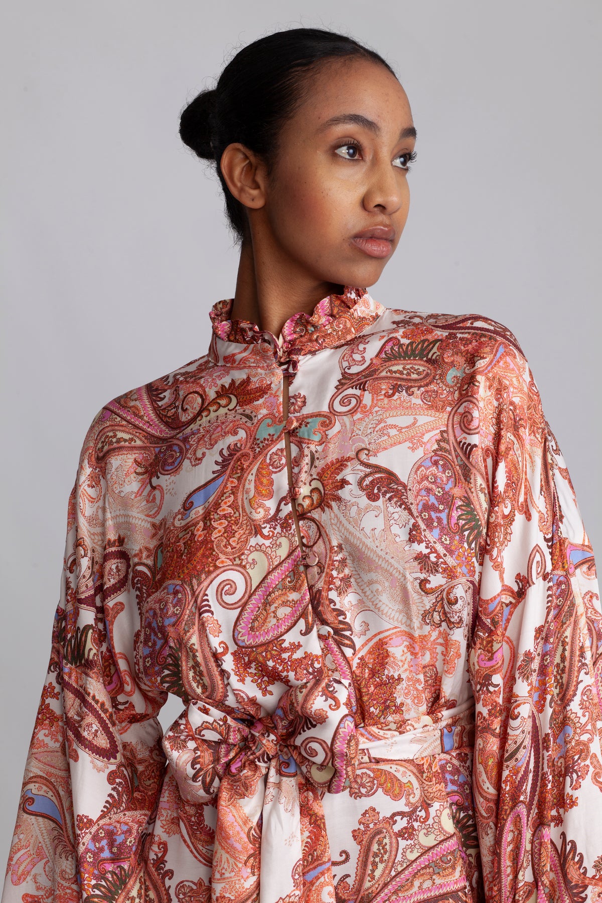 Aliah - Orange Paisley