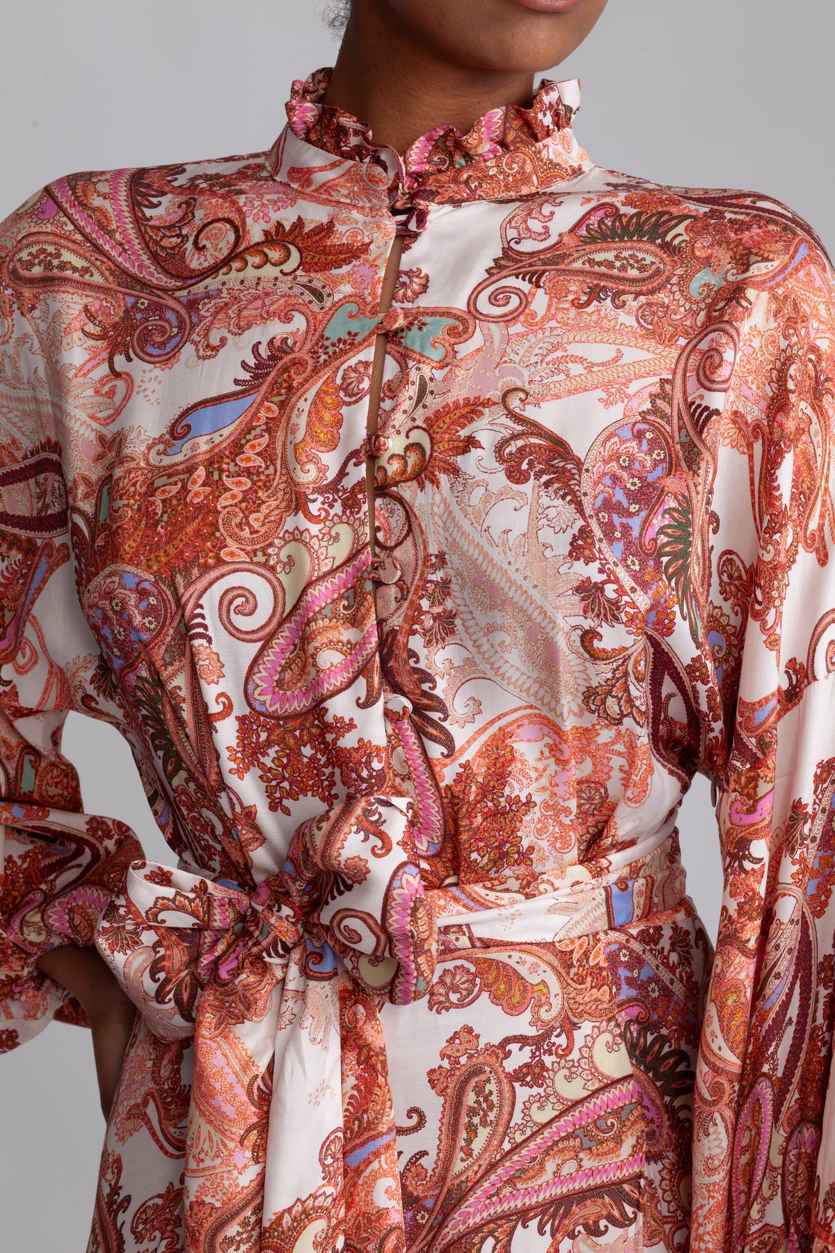 Aliah - Orange Paisley
