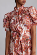 Iris - Orange Paisley
