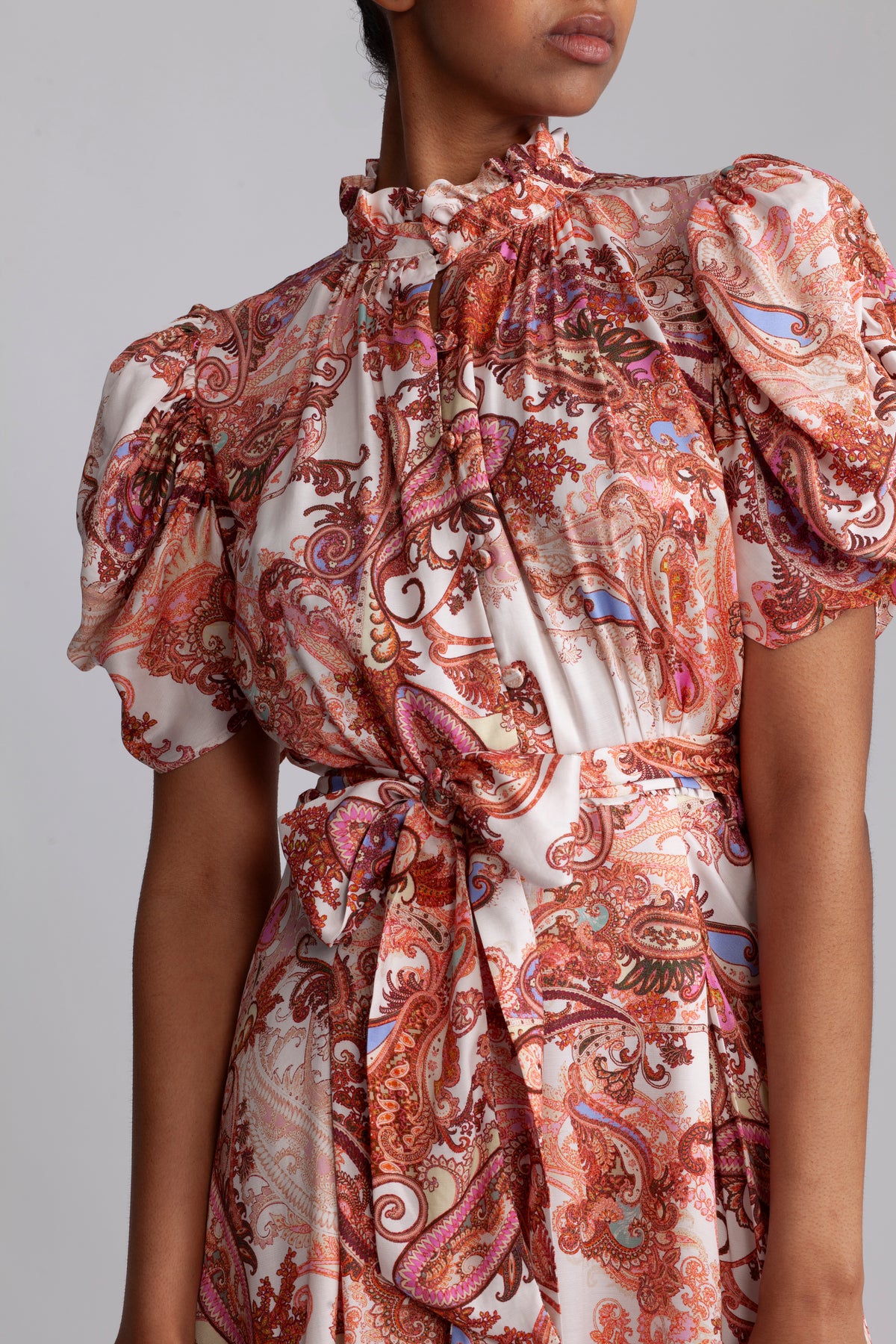 Iris - Orange Paisley