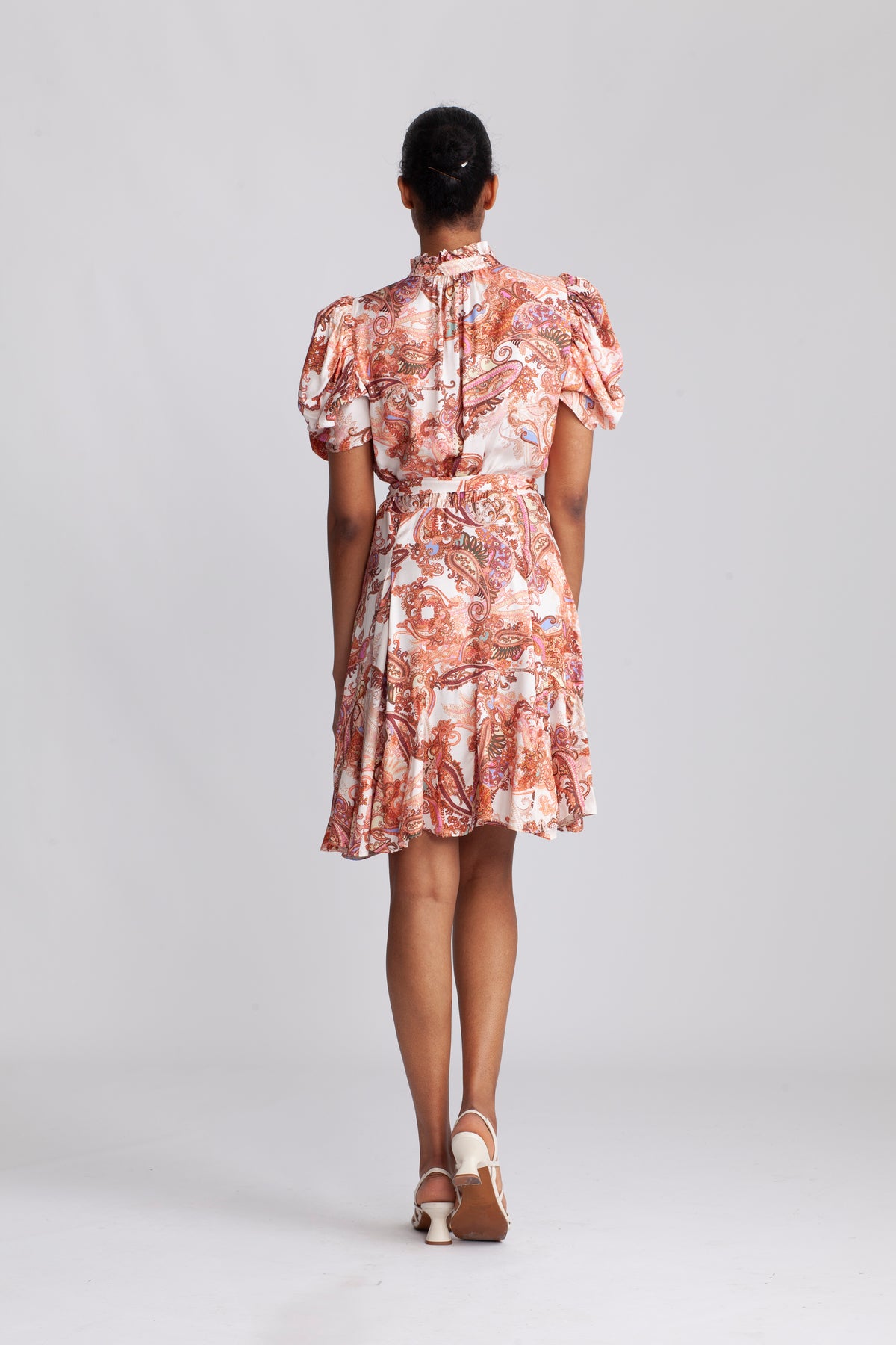 Iris - Orange Paisley