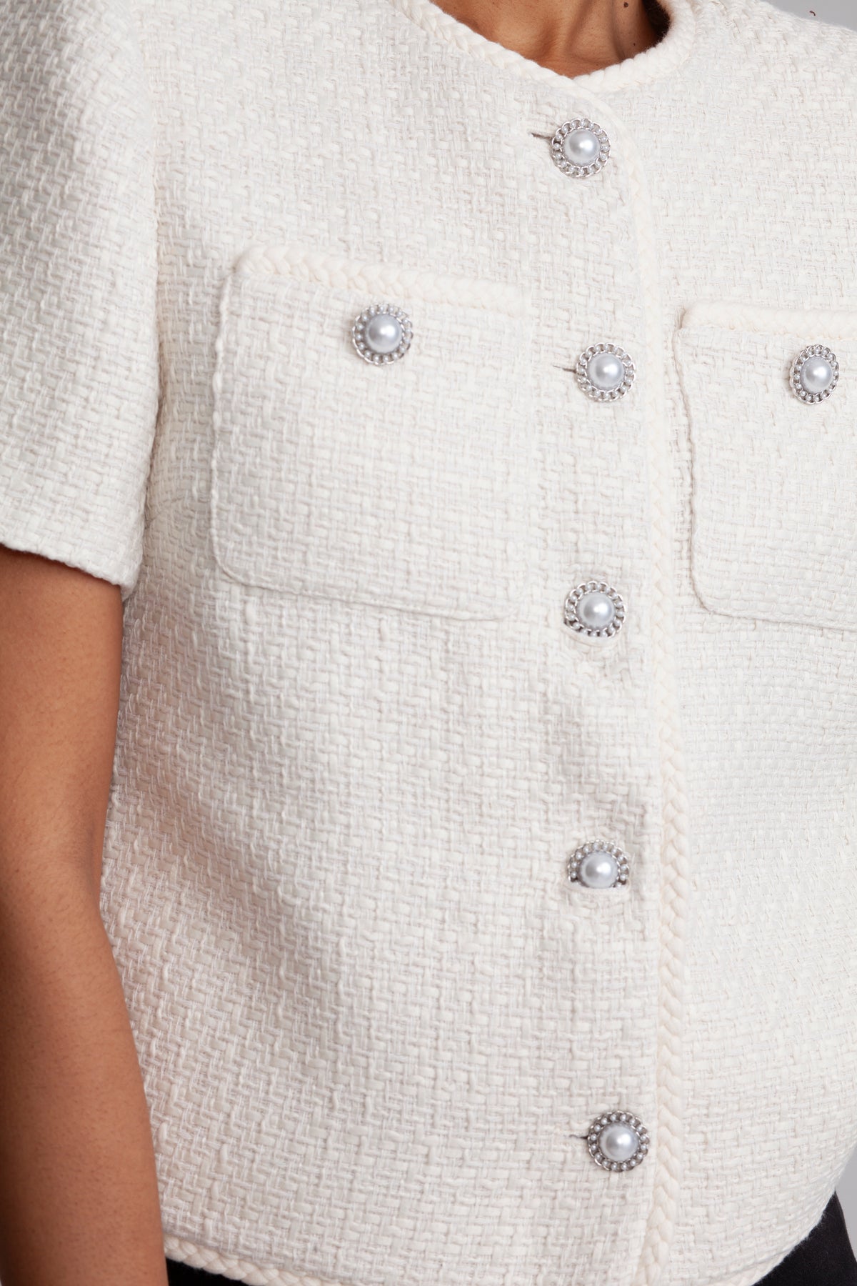 Leena Boucle Jacket - Off White