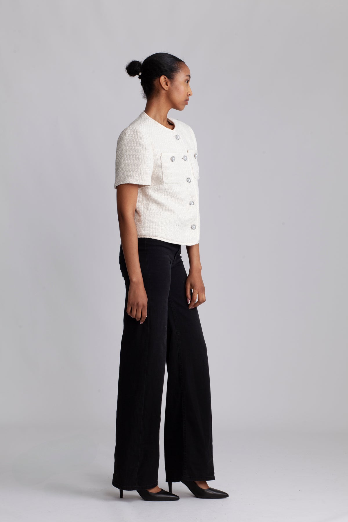 Leena Boucle Jacket - Off White