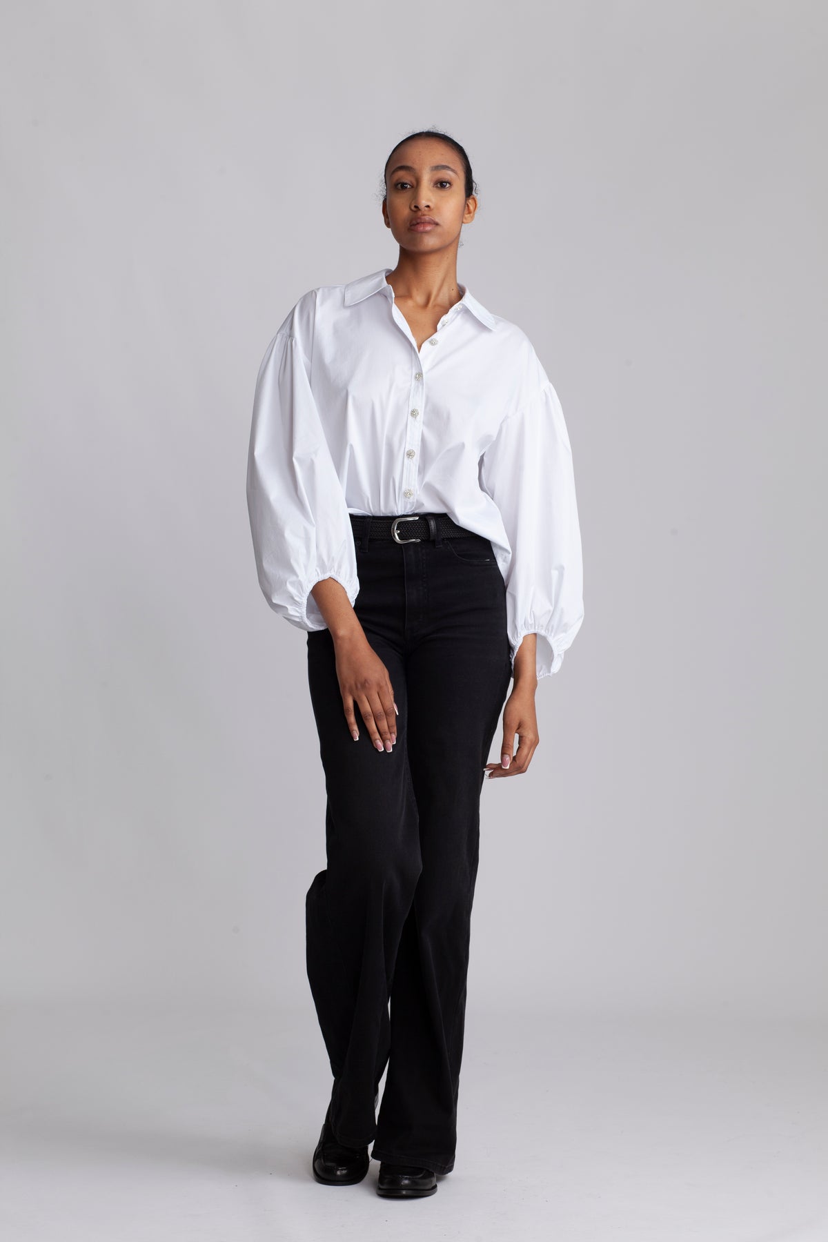 Cottoncc Crisp Crystal Shirt - White