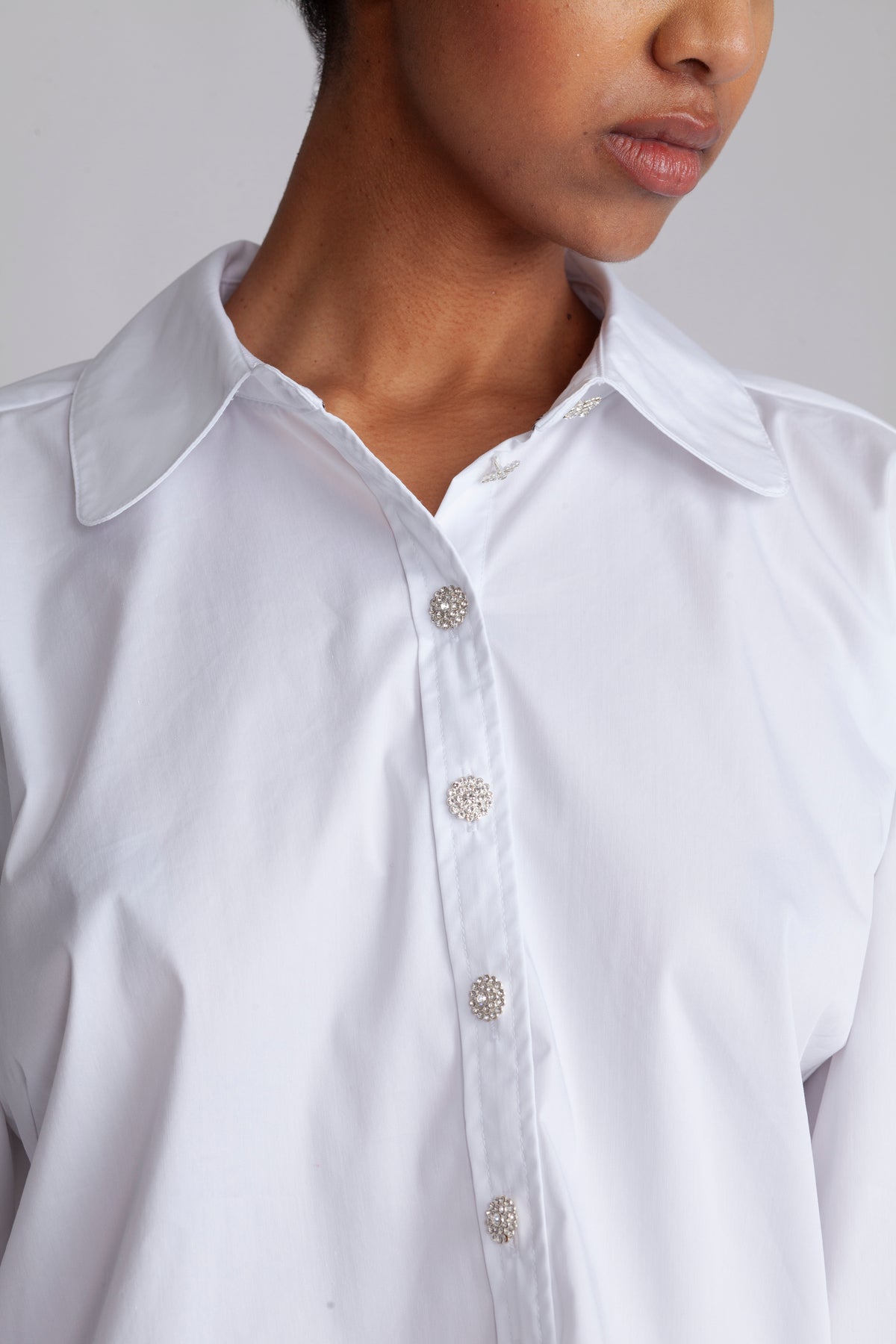 Cottoncc Crisp Crystal Shirt - White