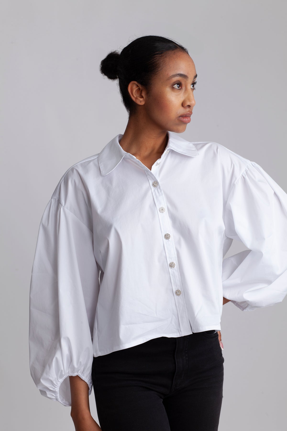 Cottoncc Crisp Crystal Shirt - White