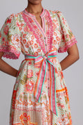 Maggie Long Linen Dress - Ivory