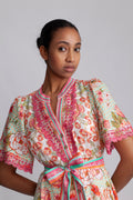 Maggie Long Linen Dress - Ivory