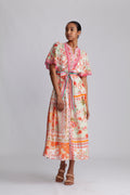 Maggie Long Linen Dress - Ivory