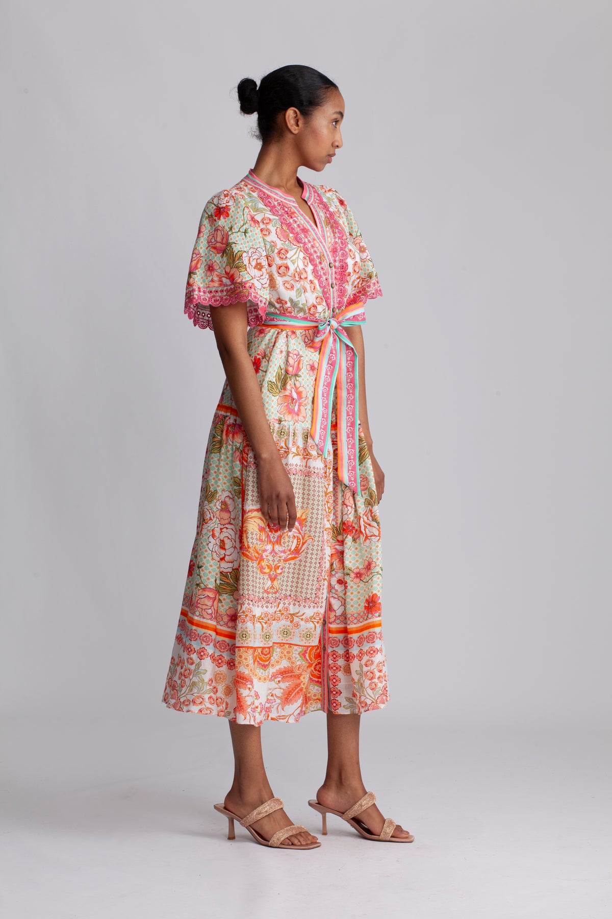 Maggie Long Linen Dress - Ivory