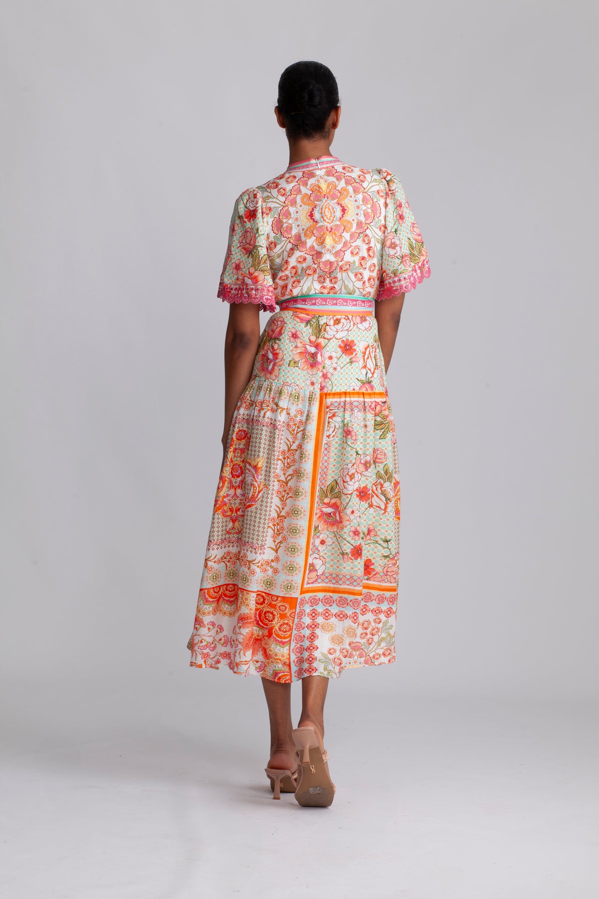 Maggie Long Linen Dress - Ivory