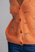 Shade Knit Cardigan - Dusty Apricot