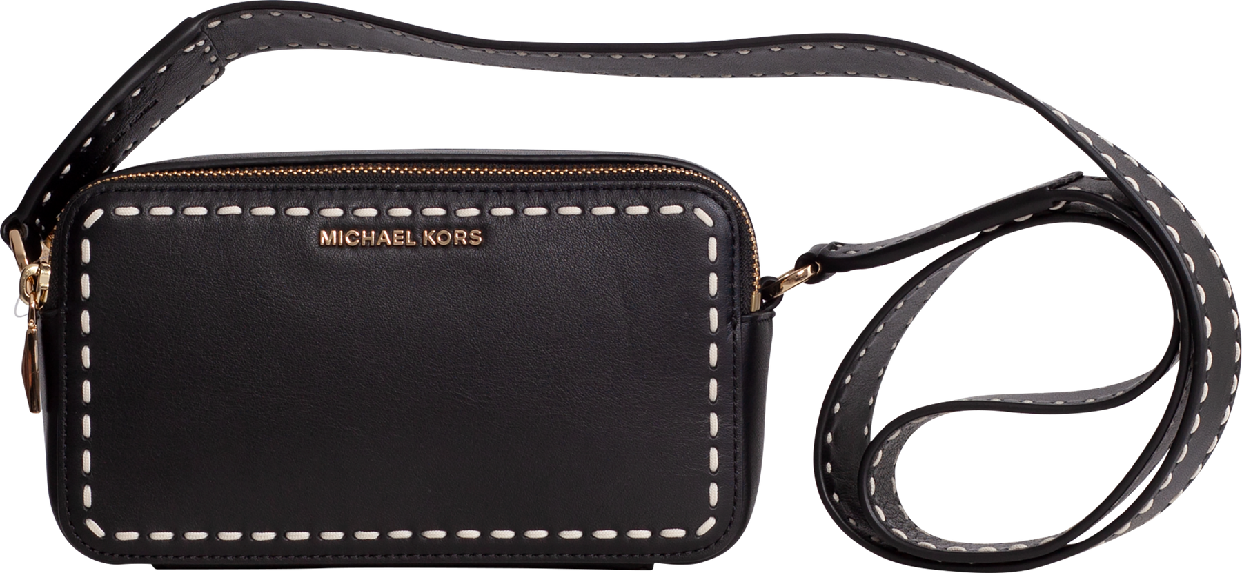 Sm Dbl Zp Camra Chain Xbody - Black