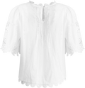 Marcella Lace S/Slv Top - White
