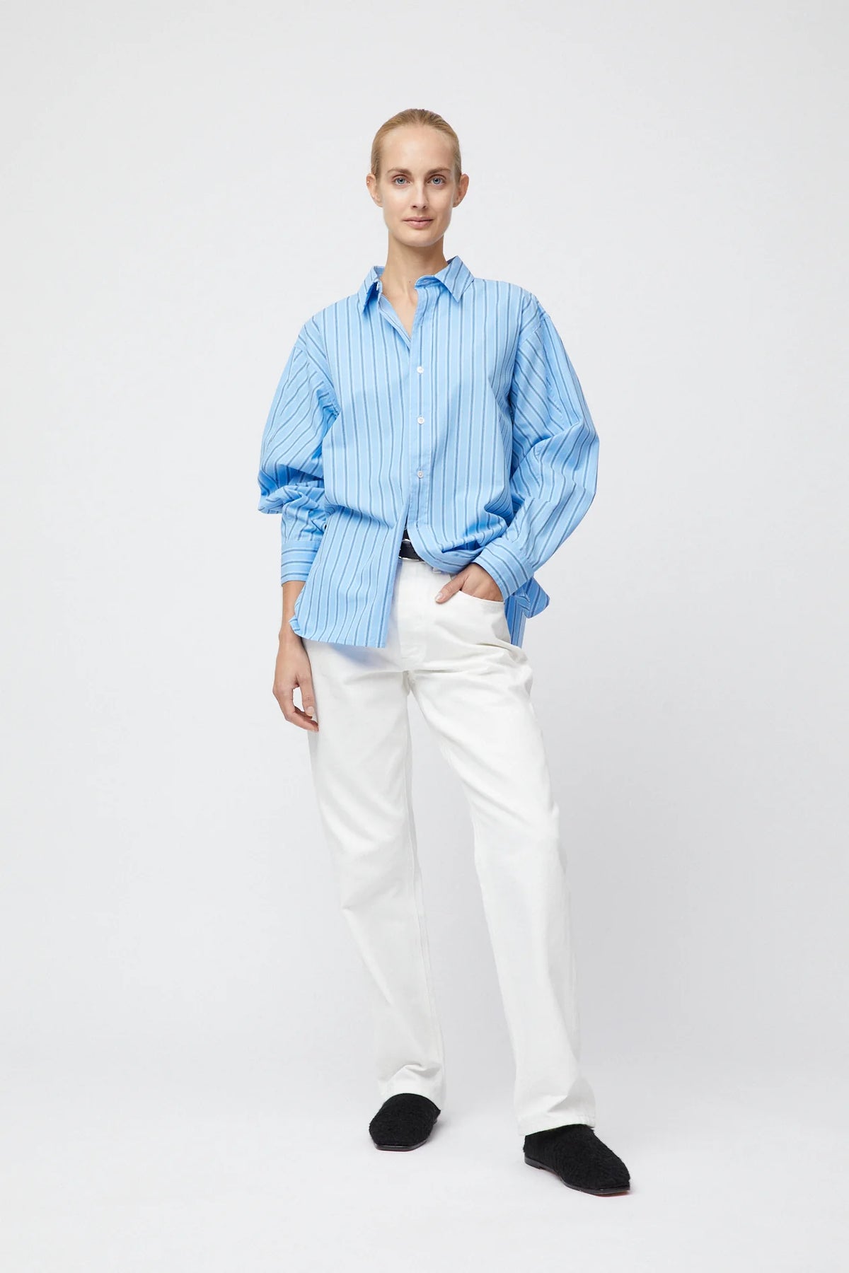 Coastal Shirt - Cornflower Blue Stripe