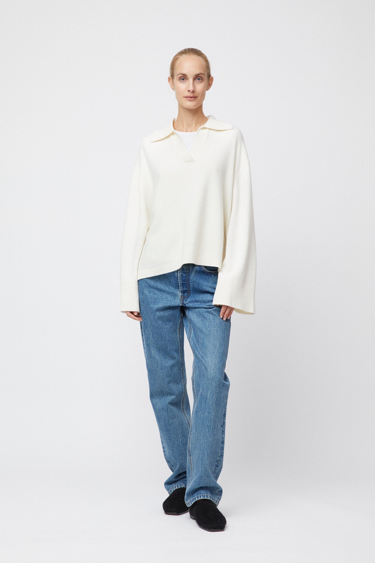 Cape Cod Polo Sweater - Macadamia