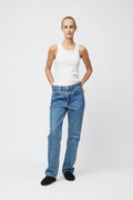 Riviera Ribbed Tank - Salt