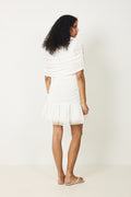 Elara Mesh Mini Dress - Off White