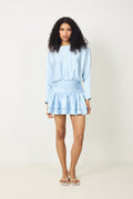 Cordelia Satin Mini Dress - Ljusblå