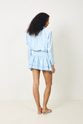 Cordelia Satin Mini Dress - Ljusblå