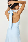 Lola Satin Halter Maxiklänning