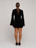 Nova Velour Dress - Black