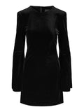 Nova Velour Dress - Black