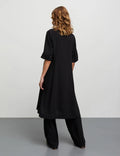 Light Crepe Margot Dress - Svart
