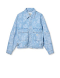 Art Denim Soleil Jacka - Light Denim/Ink Flower Aop