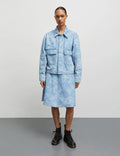 Art Denim Soleil Jacka - Light Denim/Ink Flower Aop