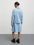 Art Denim Soleil Jacka - Light Denim/Ink Flower Aop
