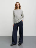Soft Single Silke Tee LS - Vanilla Ice/Parisian Night