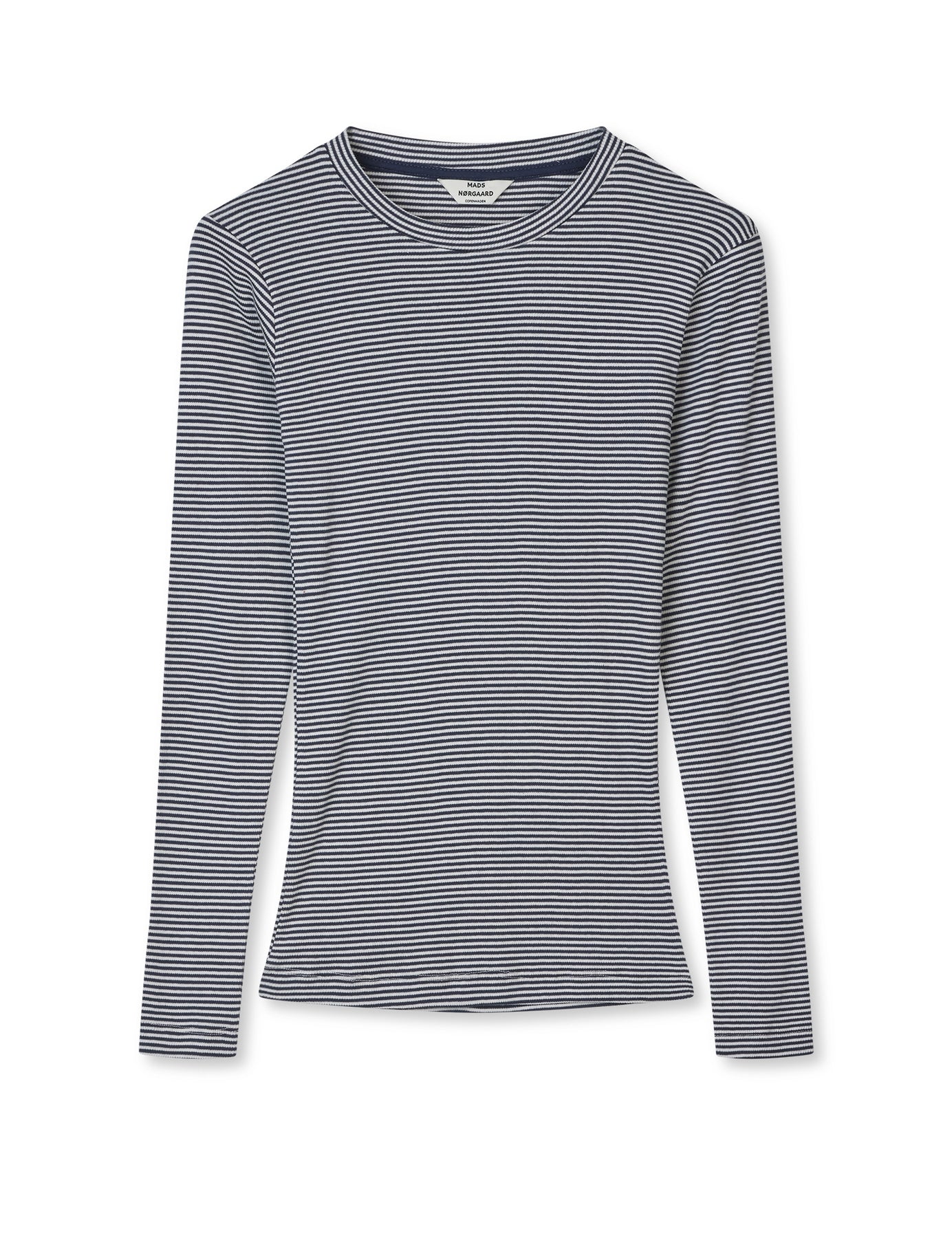 2X2 Cotton Stripe Tuba Tee Ls - Parisian Night/Vanilla Ice