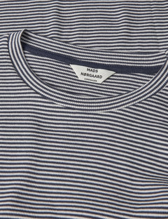 2X2 Cotton Stripe Tuba Tee Ls - Parisian Night/Vanilla Ice