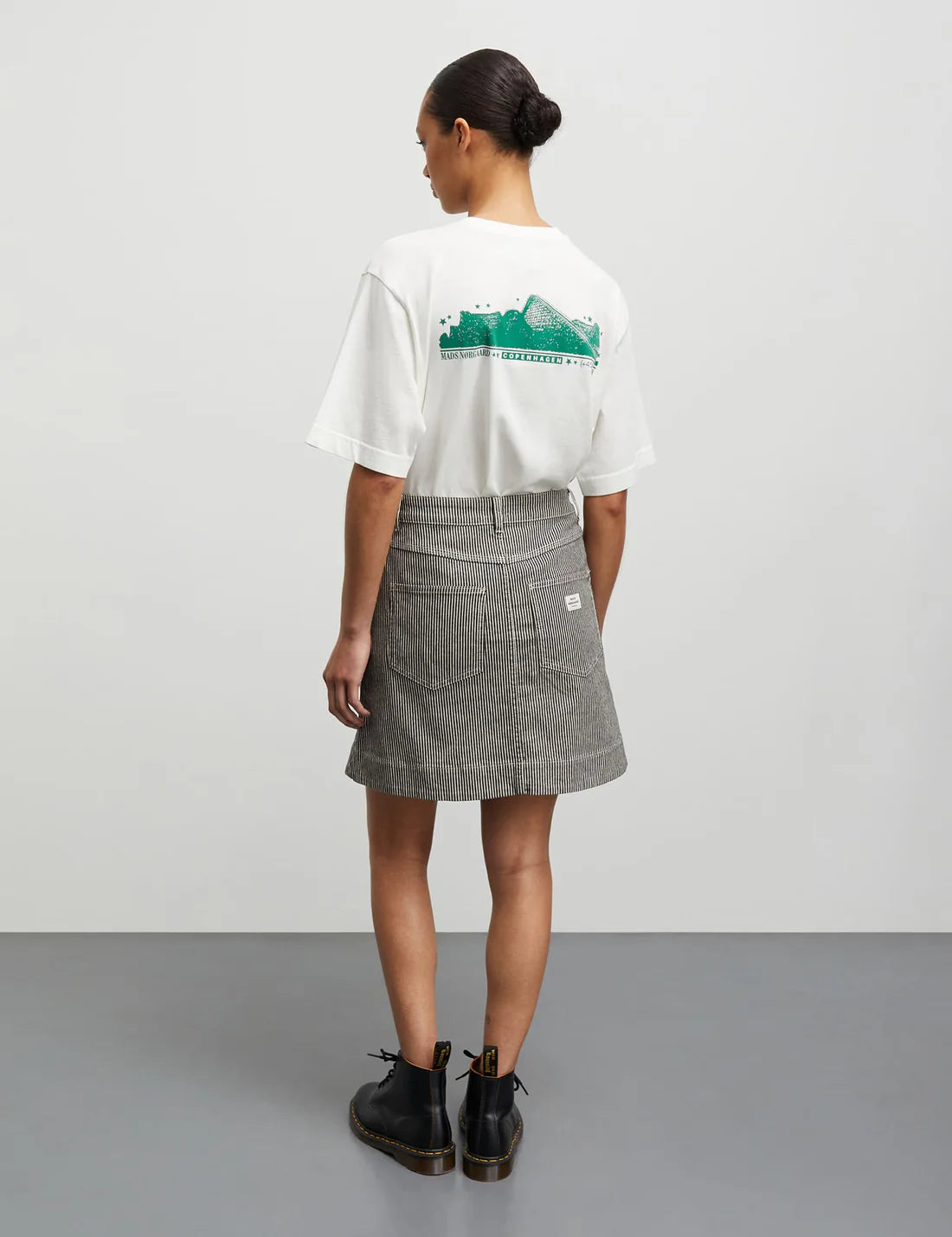 Hickory Punk Riva Skirt - Svart/Vit
