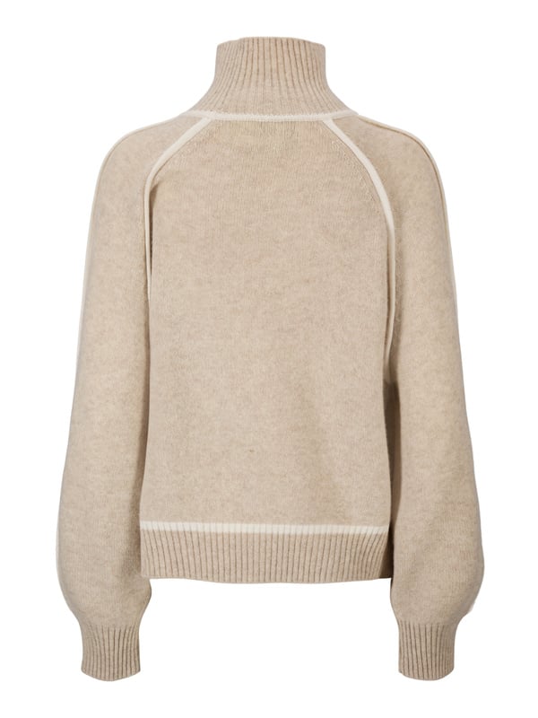 Ruby Cashmere Sweater - Beige Melange