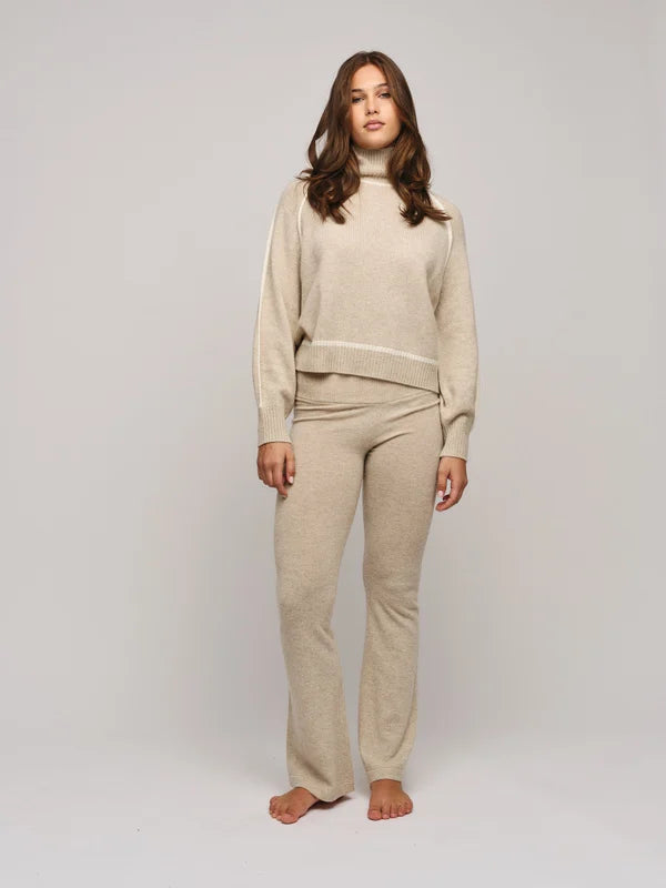 Ruby Cashmere Sweater - Beige Melange