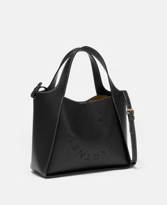 Logo Crossbody Tote Bag - Black