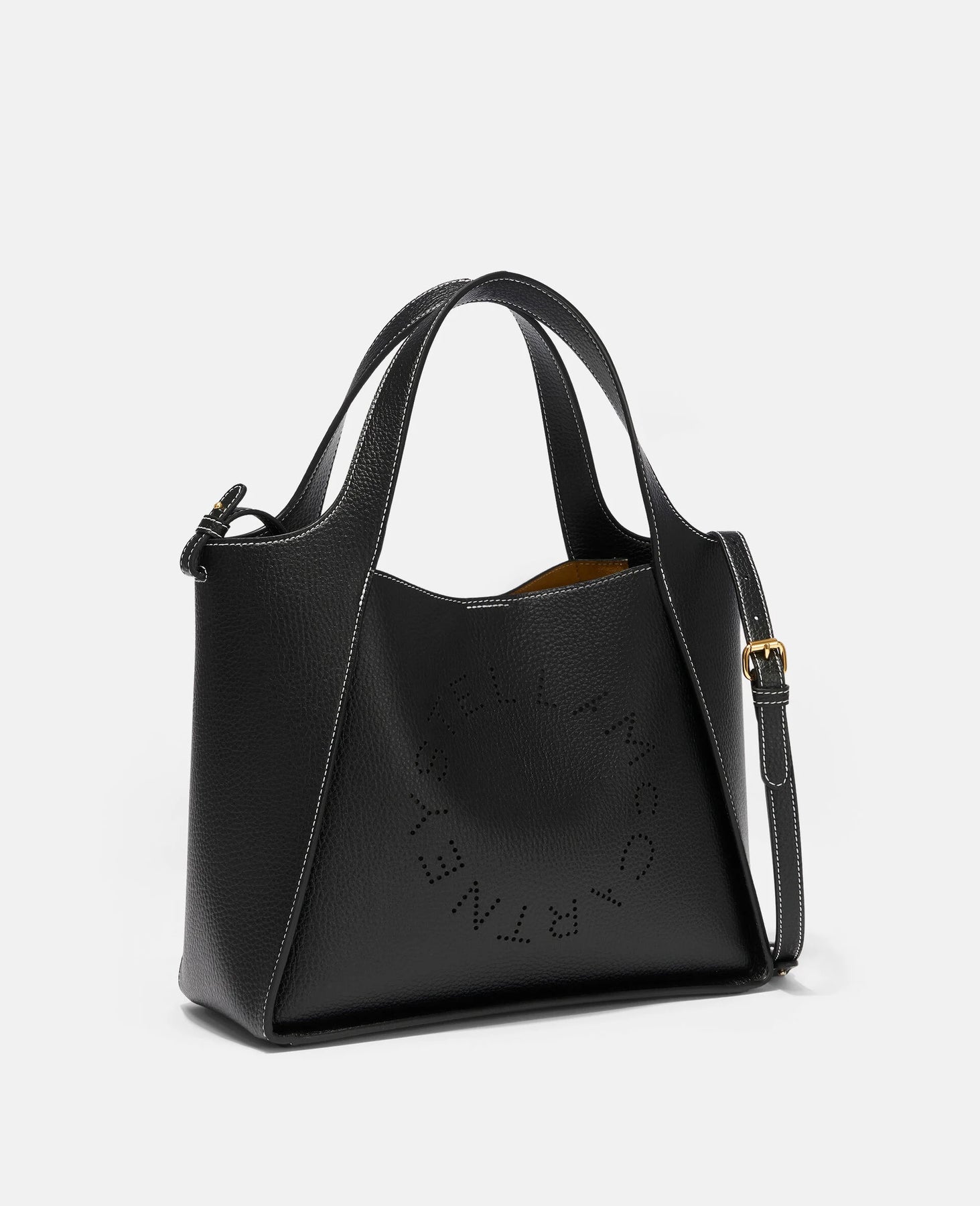 Logo Crossbody Tote Bag, Svart
