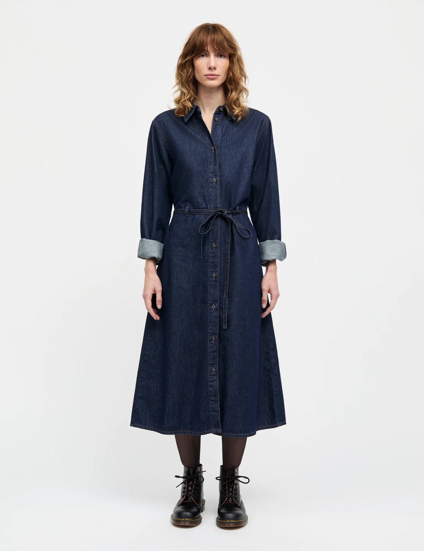 Cosy Denim Svanil Dress - Dark Indigo