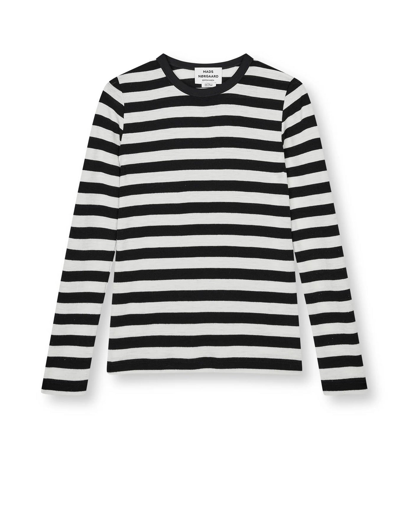 Fine Wool Sharon Knit - Svart/Benvit