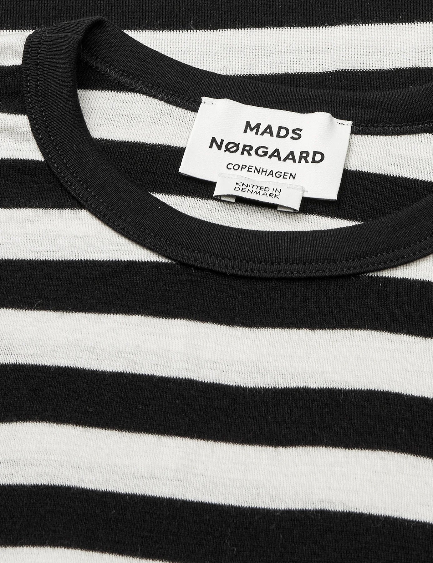 Fine Wool Sharon Knit - Svart/Benvit